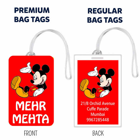 Bag Tags Mickey Design - Set of 5 Chatterbox Labels