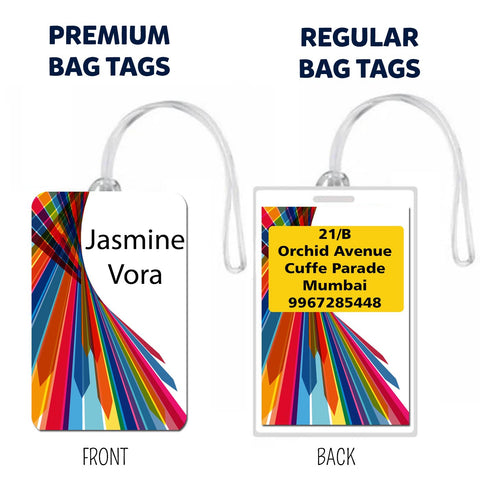 Luggage Tags Different Strokes Design