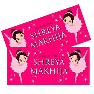 Personalised Money Envelopes - Ballerina Theme - Set of 20 Chatterbox Labels