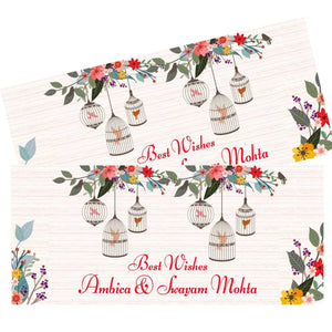 Personalised Money Envelopes - Bird Cages Theme - Set of 20 Chatterbox Labels
