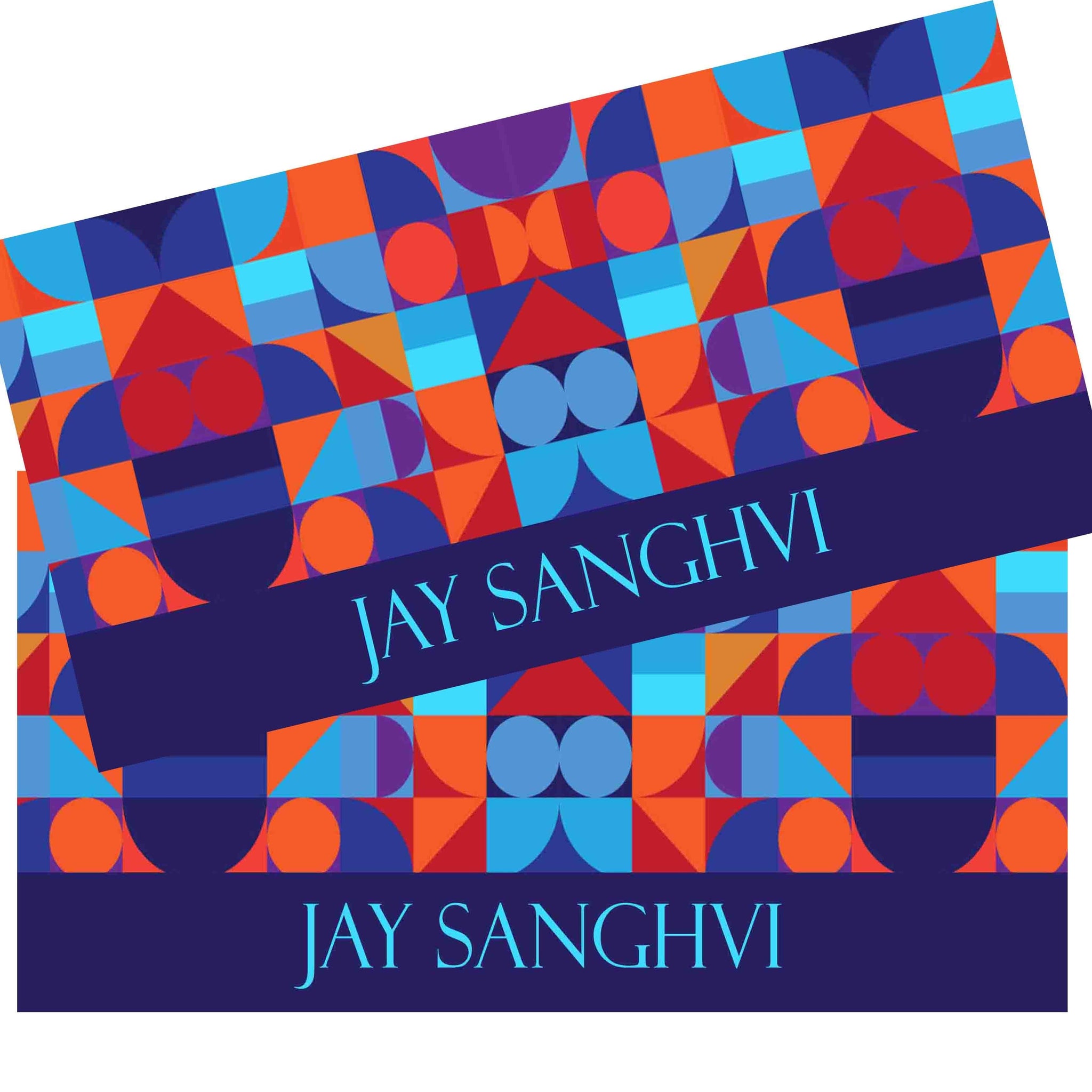 Personalised Money Envelopes - Blue Abstract Theme - Set of 20 Chatterbox Labels