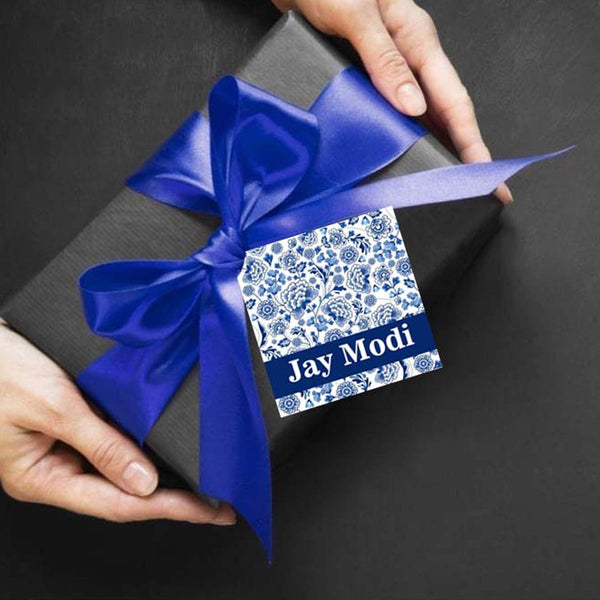 Gift tags Blue Filigree - Set of 10 Chatterbox Labels