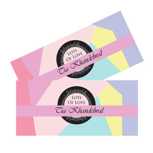 Personalised Money Envelopes - Pastel Geometric Theme - Set of 20 Chatterbox Labels