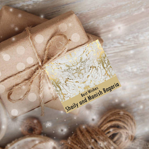 Gift tags Golden Marble - Set of 10 Chatterbox Labels