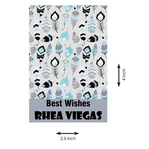 Gift tags / Gift Stickers - Feather Motif - Chatterbox Labels - Gift Tags