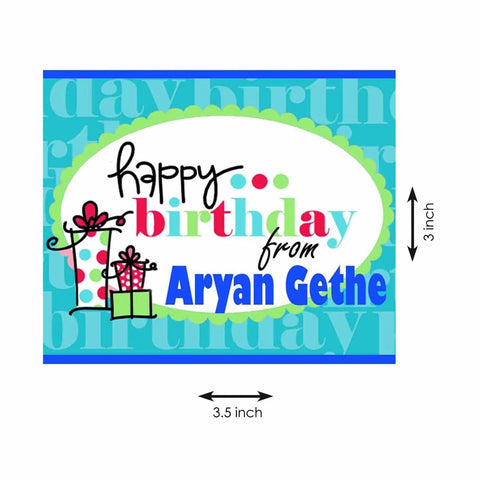 Gift tags / Gift Stickers - Blue Gift - Chatterbox Labels - Gift Tags