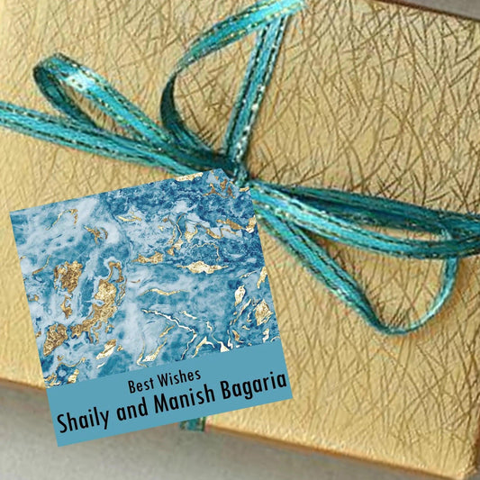 Gift tags / Gift Stickers - Blue Marble - Chatterbox Labels - Gift Tags