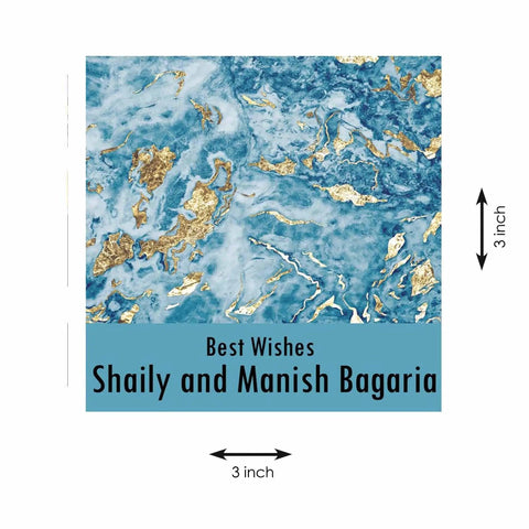 Gift tags / Gift Stickers - Blue Marble - Chatterbox Labels - Gift Tags