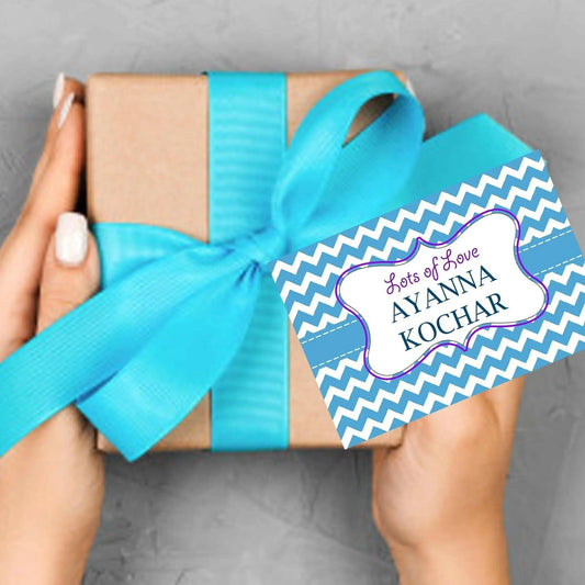 Gift tags / Gift Stickers - Chevron - Chatterbox Labels - Gift Tags