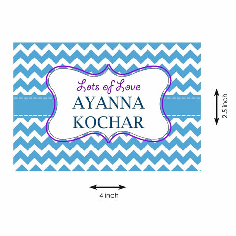 Gift tags / Gift Stickers - Chevron - Chatterbox Labels - Gift Tags