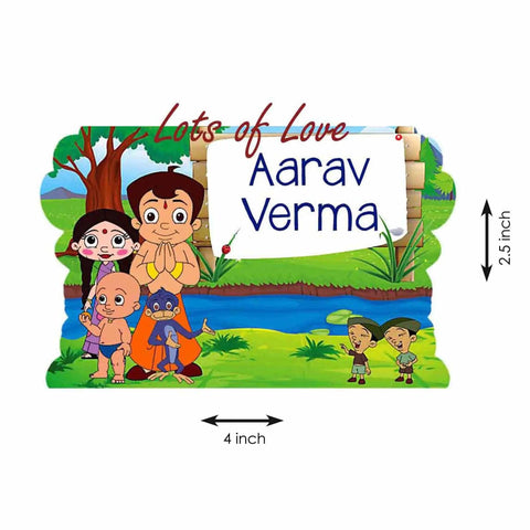 Gift tags / Gift Stickers - Chota Bheem - Chatterbox Labels - Gift Tags