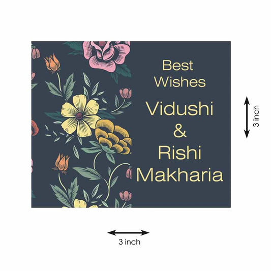 Gift tags / Gift Stickers - Dark Floral - Chatterbox Labels - Gift Tags