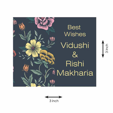 Gift tags / Gift Stickers - Dark Floral - Chatterbox Labels - Gift Tags