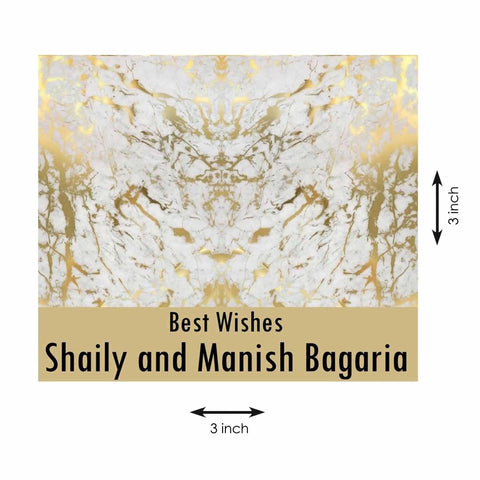 Gift tags / Gift Stickers - Golden Marble - Chatterbox Labels - Gift Tags