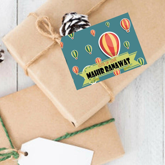 Gift tags / Gift Stickers - Hot Air Balloon - Chatterbox Labels - Gift Tags