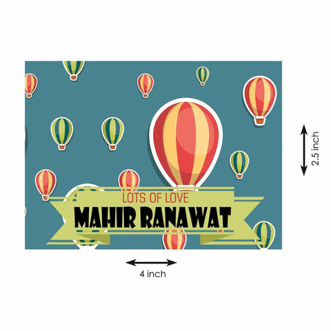 Gift tags / Gift Stickers - Hot Air Balloon - Chatterbox Labels - Gift Tags