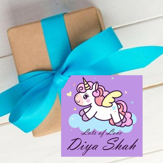 Gift tags / Gift Stickers - Lavender Unicorn - Chatterbox Labels - Gift Tags