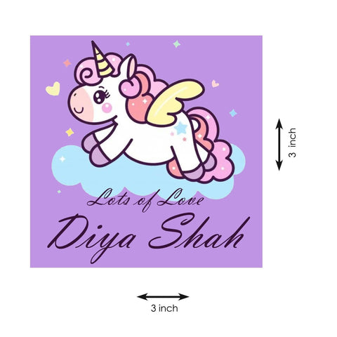 Gift tags / Gift Stickers - Lavender Unicorn - Chatterbox Labels - Gift Tags