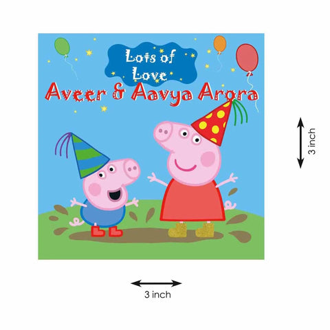 Gift tags / Gift Stickers - Peppa Pig - Chatterbox Labels - Gift Tags