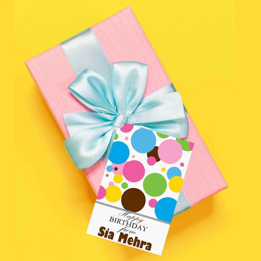 Gift tags / Gift Stickers - Pink Polka Dots - Chatterbox Labels - Gift Tags