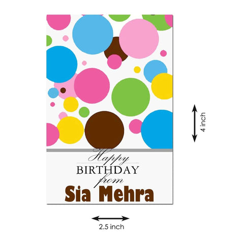 Gift tags / Gift Stickers - Pink Polka Dots - Chatterbox Labels - Gift Tags