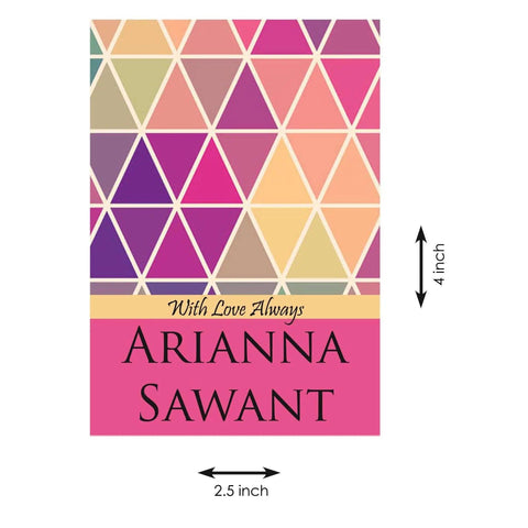 Gift tags / Gift Stickers - Pink Triangles - Chatterbox Labels - Gift Tags