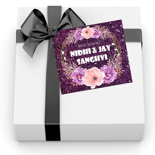 Gift tags / Gift Stickers - Purple Glitter - Chatterbox Labels - Gift Tags