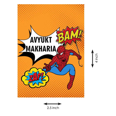 Gift tags / Gift Stickers - Spiderman Retro - Chatterbox Labels - Gift Tags