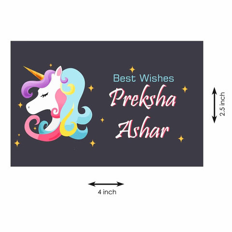 Gift tags / Gift Stickers - Unicorn Face - Chatterbox Labels - Gift Tags