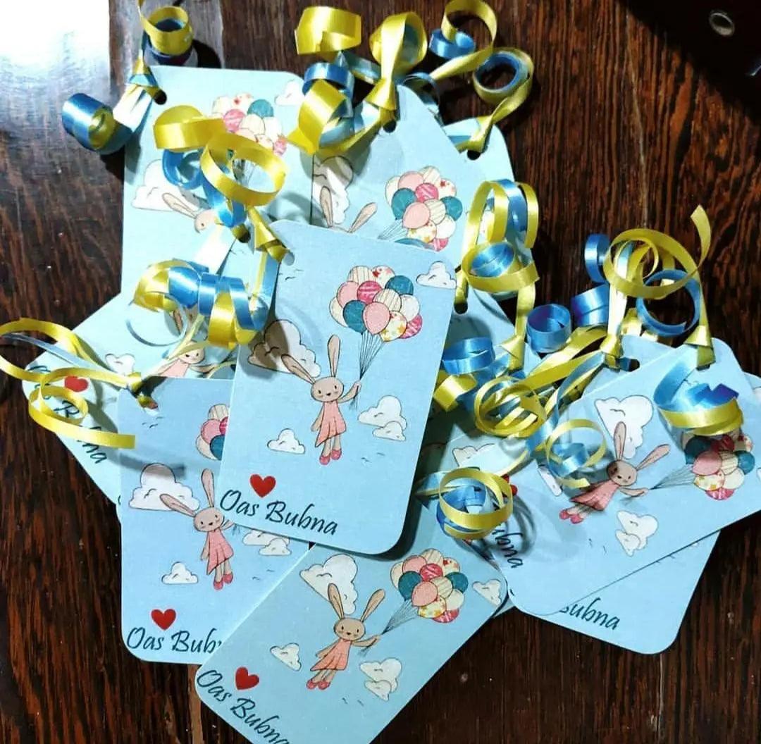 Gift tags / Gift Stickers - Vintage Bunny - Chatterbox Labels - Gift Tags