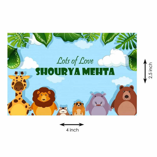 Gift tags / Gift Stickers - Jungle Theme - Chatterbox Labels - Gift Tags