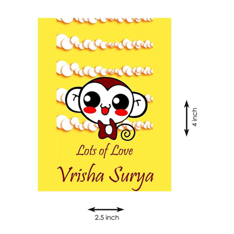 Gift tags / Gift Stickers - Monkey Theme - Chatterbox Labels - Gift Tags