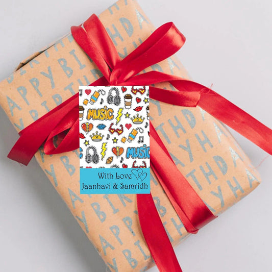 Gift tags / Gift Stickers - Music Theme - Chatterbox Labels - Gift Tags