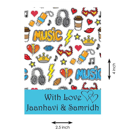 Gift tags / Gift Stickers - Music Theme - Chatterbox Labels - Gift Tags