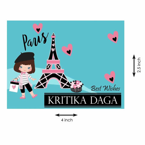 Gift tags / Gift Stickers - Paris Theme - Chatterbox Labels - Gift Tags