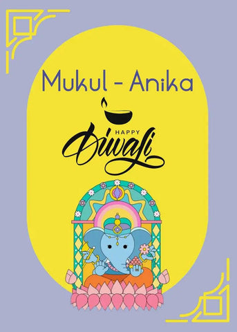 Gift Tags -Cute Ganpati - Set of 10 Chatterbox Labels
