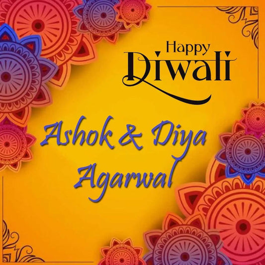 Happy Diwali Gift Tags/Gift Stickers - Rangoli Design - Chatterbox Labels - Gift Tags