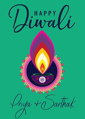 Gift Tags- Rangoli Diya - Set of 10 Chatterbox Labels