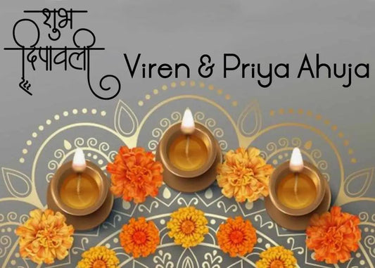 Happy Diwali Gift Tags/Gift Stickers - Shubh Diwali design - Chatterbox Labels - Gift Tags