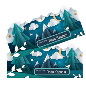 Personalised Money Envelopes - Ice Mountains Theme - Set of 20 Chatterbox Labels
