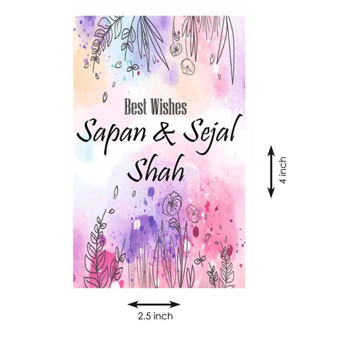 Personalised Gift tags Shades of Pink - Set of 10 - Chatterbox Labels - Gift Tags