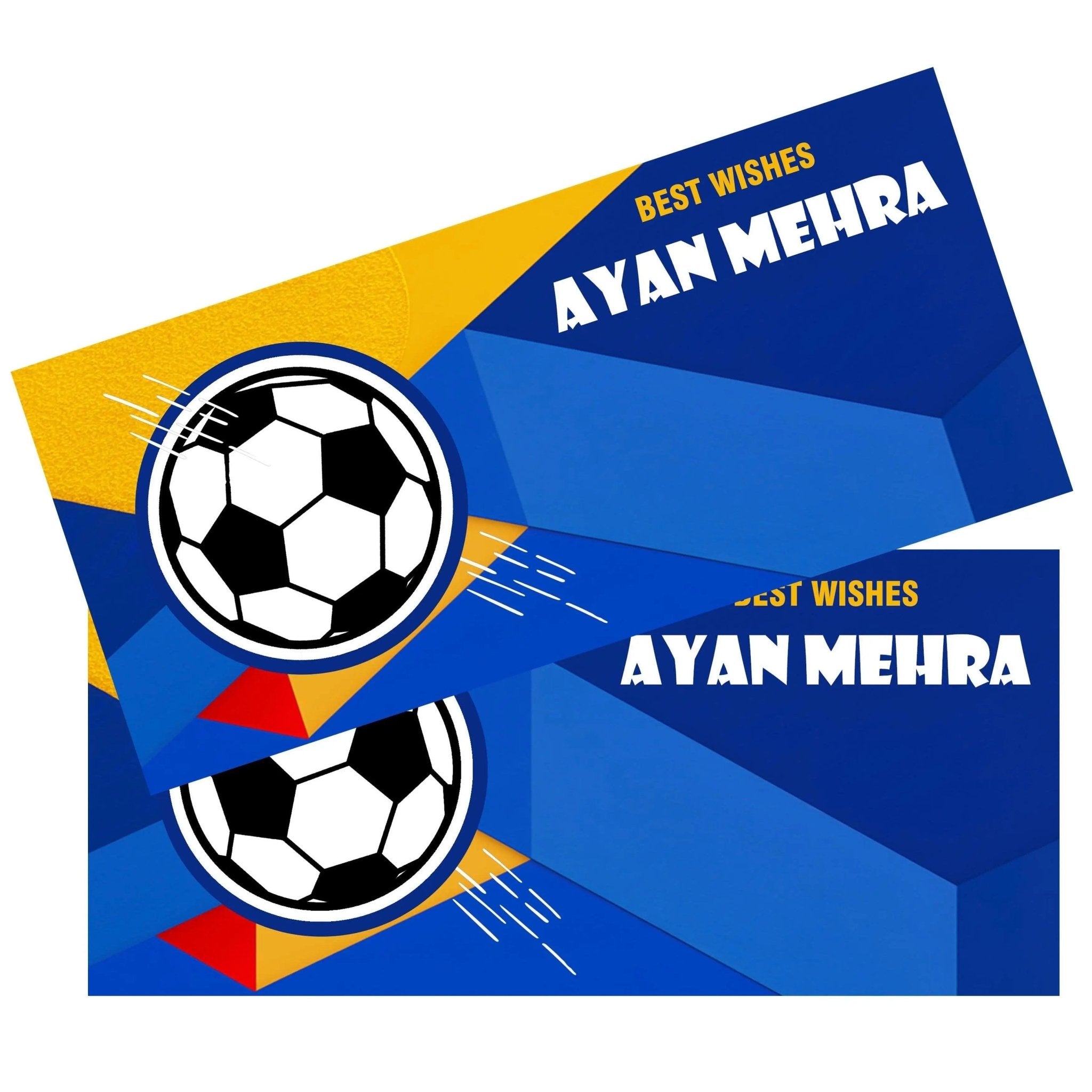 Personalised Money Envelopes - Football Theme - Set of 20 - Chatterbox Labels - Envelopes