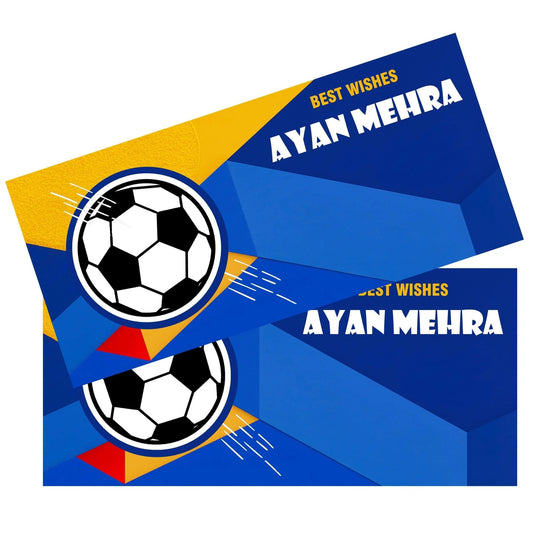 Personalised Money Envelopes - Football Theme - Set of 20 - Chatterbox Labels - Envelopes