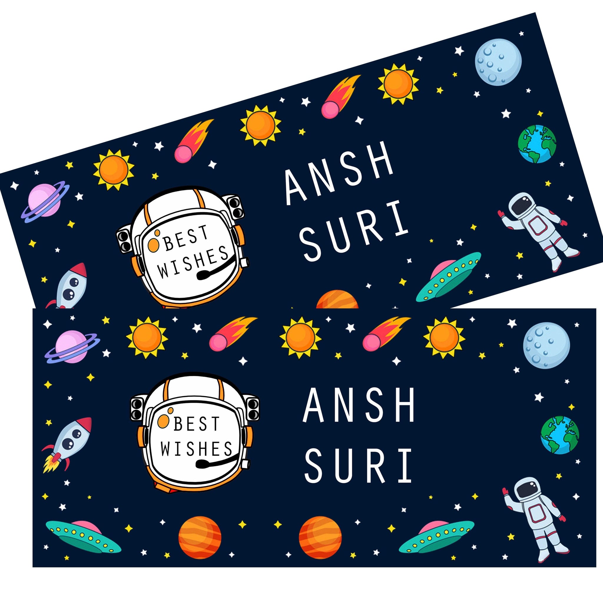 Personalised Money Envelopes - Space Theme - Set of 20 Chatterbox Labels