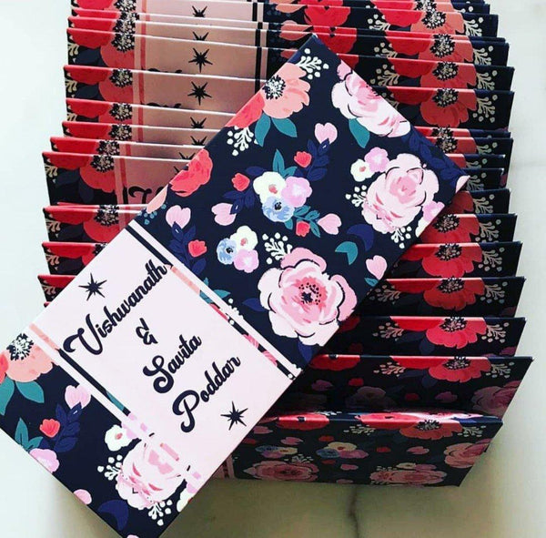Personalised Money Envelopes - Floral Design- Set of 20 Chatterbox Labels