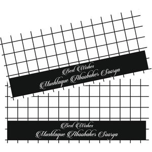 Personalized Money Envelopes- White Chequered Theme  - Set of 20 Chatterbox Labels