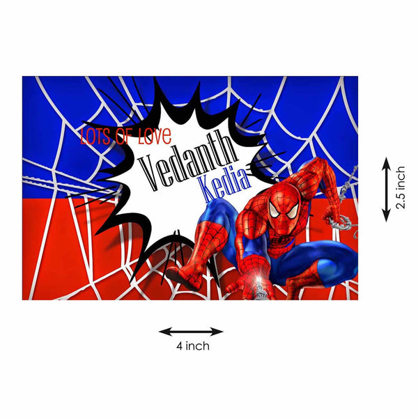 Gift tags SpiderMan - Set of 10 Chatterbox Labels